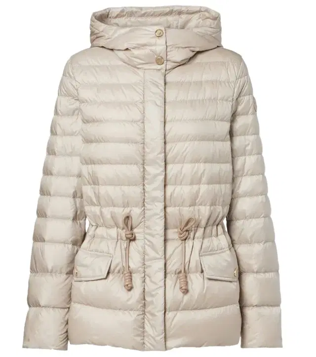 Raies hooded quilted down jacket