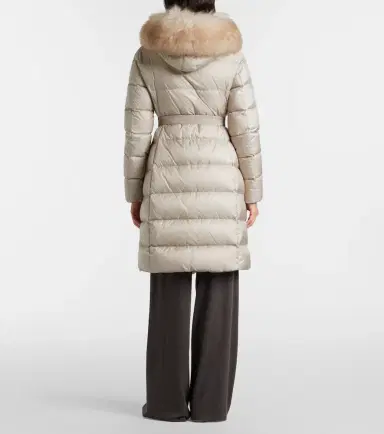 Moncler Boedic shearling-trimmed down coat | Thumbnail 4 Moncler Boedic shearling-trimmed down coat | Thumbnail 4