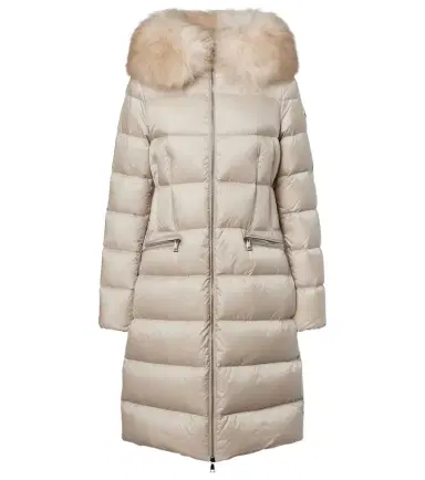 Moncler Boedic shearling-trimmed down coat | Thumbnail 1 Moncler Boedic shearling-trimmed down coat | Thumbnail 1