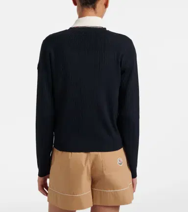 Moncler Wool-blend cardigan | Thumbnail 2 Moncler Wool-blend cardigan | Thumbnail 2