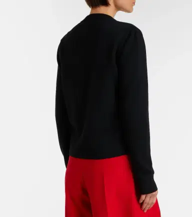 Moncler Down-paneled virgin wool cardigan | Thumbnail 4 Moncler Down-paneled virgin wool cardigan | Thumbnail 4