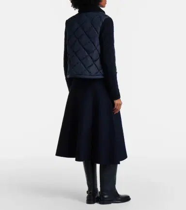 Moncler Wool-blend midi skirt | Thumbnail 4