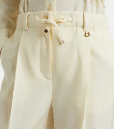 Moncler Pleated virgin wool straight pants | Thumbnail 2
