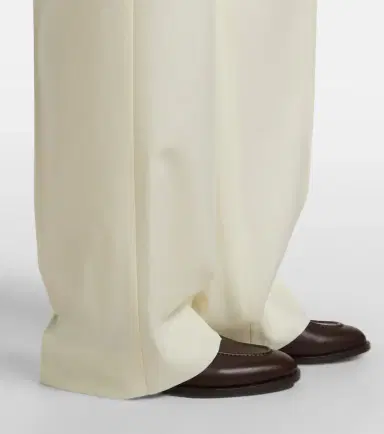Moncler Pleated virgin wool straight pants | Thumbnail 5
