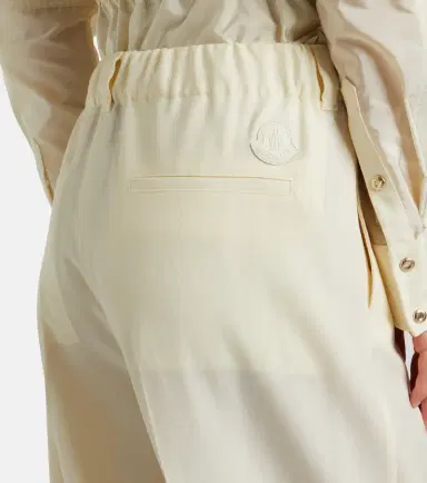 Moncler Pleated virgin wool straight pants | Thumbnail 6