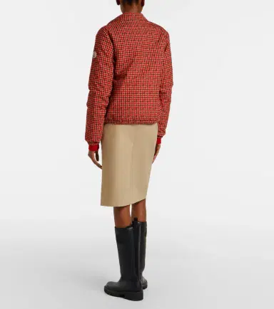 Moncler Belted cotton pencil skirt | Thumbnail 4