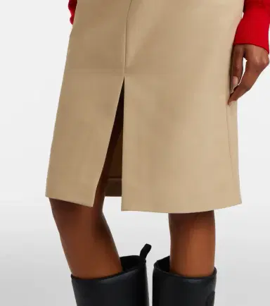 Moncler Belted cotton pencil skirt | Thumbnail 5