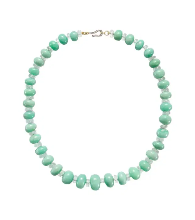 Ileana Makri Beaded necklace with gemstones