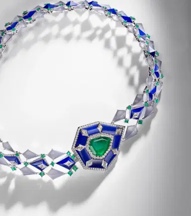 Kamyen 18kt white gold necklace with gemstones | Thumbnail 6
