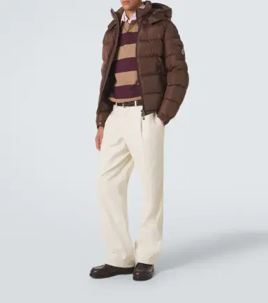 Moncler Striped cotton piqué polo shirt | Thumbnail 4 Moncler Striped cotton piqué polo shirt | Thumbnail 4