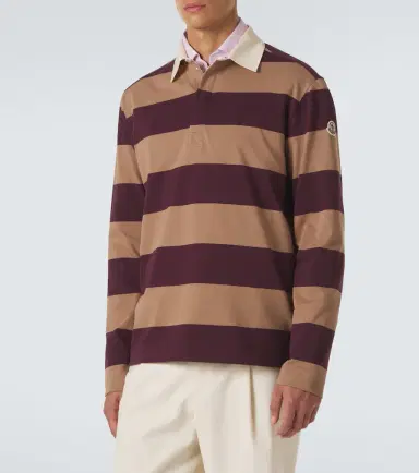 Moncler Striped cotton piqué polo shirt | Thumbnail 5 Moncler Striped cotton piqué polo shirt | Thumbnail 5