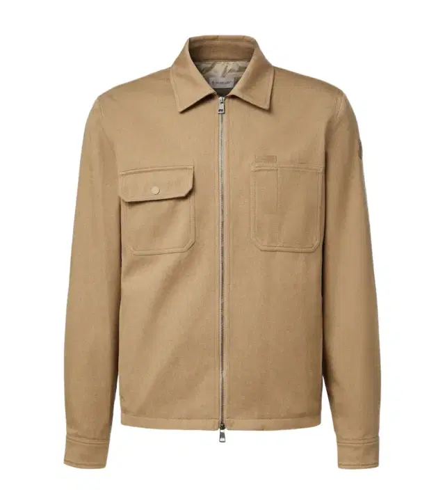 Moncler eather-trimmed cotton jacket