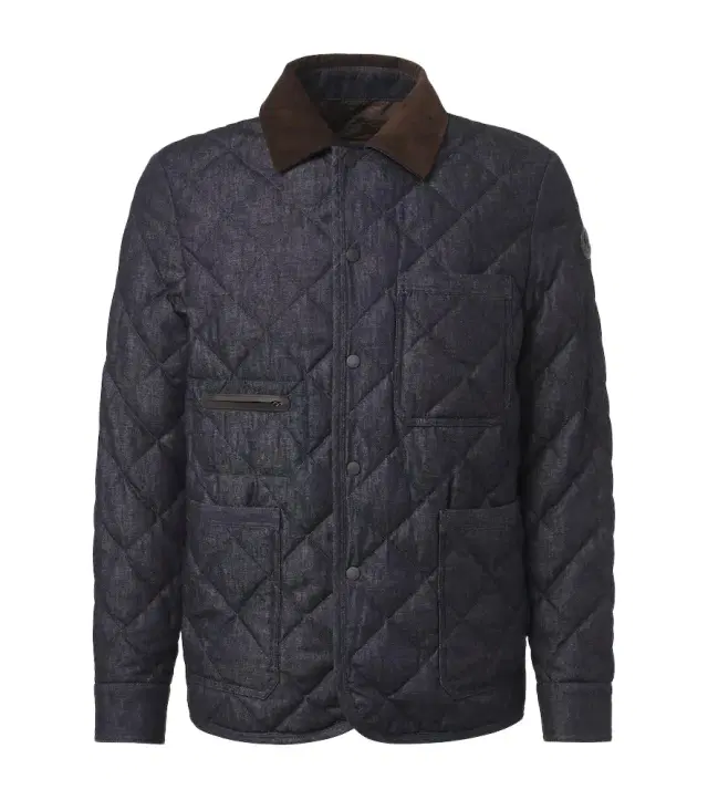 Moncler Quilted denim down jacket