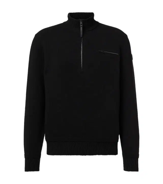 Moncler Wool and cashmere half-zip sweater