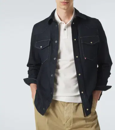 Moncler eather-trimmed cotton piqué polo shirt | Thumbnail 2