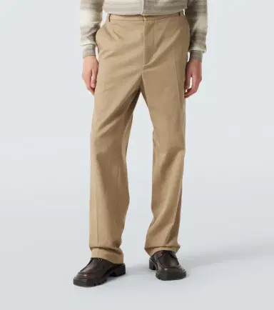 Moncler Pleated cotton straight pants | Thumbnail 3 Moncler Pleated cotton straight pants | Thumbnail 3
