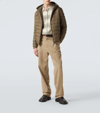 Moncler Pleated cotton straight pants | Thumbnail 5 Moncler Pleated cotton straight pants | Thumbnail 5