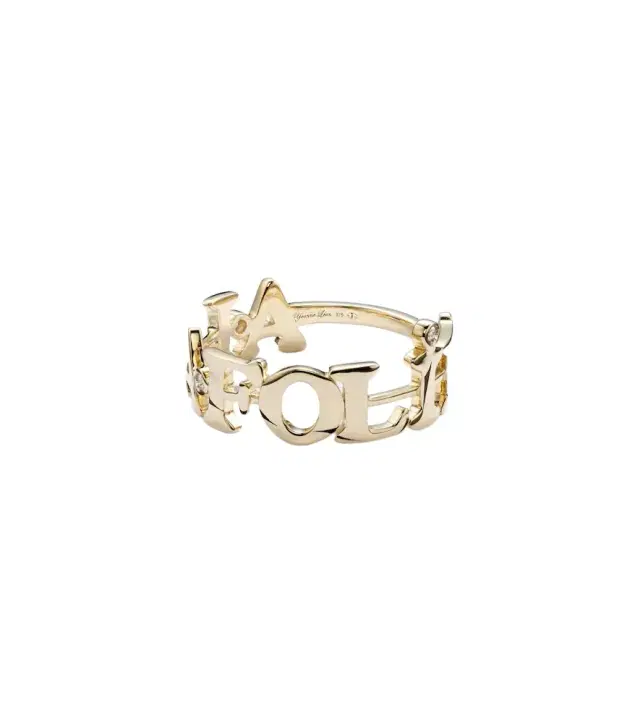 Yvonne Leon Yvonne Léon À La Folie 9kt gold ring with diamonds