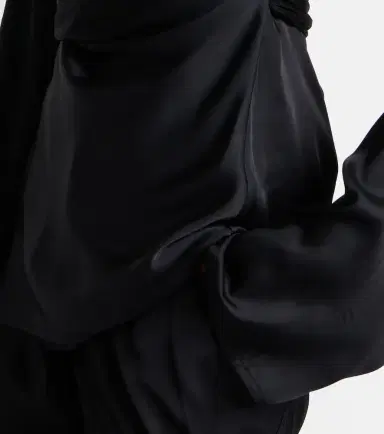 Rick Owens Laura satin wrap top | Thumbnail 6 Rick Owens Laura satin wrap top | Thumbnail 6