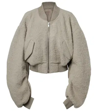 Rick Owens Secchia alpaca and wool-blend bomber jacket | Thumbnail 1
