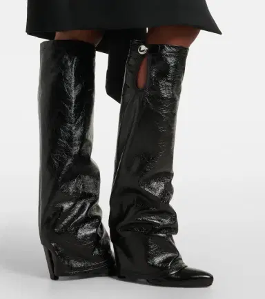 The Attico Leon patent leather knee-high boots | Thumbnail 6