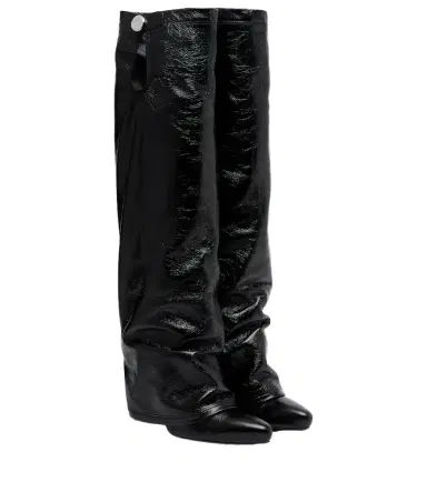 The Attico Leon patent leather knee-high boots | Thumbnail 1