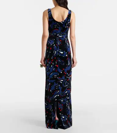 Dries Van Noten Printed cotton-blend velvet maxi dress | Thumbnail 4 Dries Van Noten Printed cotton-blend velvet maxi dress | Thumbnail 4