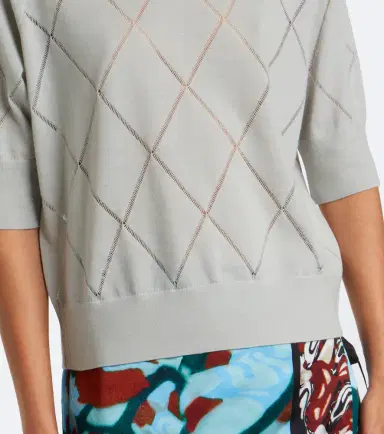 Dries Van Noten Argyle wool sweater | Thumbnail 2