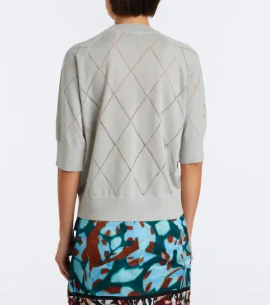Dries Van Noten Argyle wool sweater | Thumbnail 4