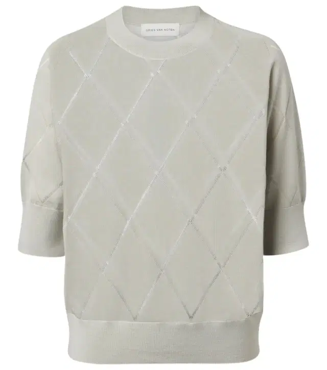 Dries Van Noten Argyle wool sweater