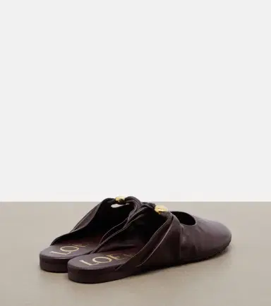 Loewe Pebble Soft leather mules | Thumbnail 3