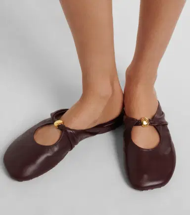Loewe Pebble Soft leather mules | Thumbnail 6