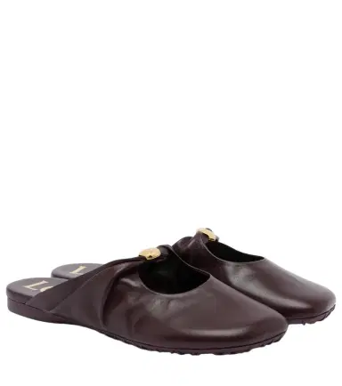 Loewe Pebble Soft leather mules | Thumbnail 1