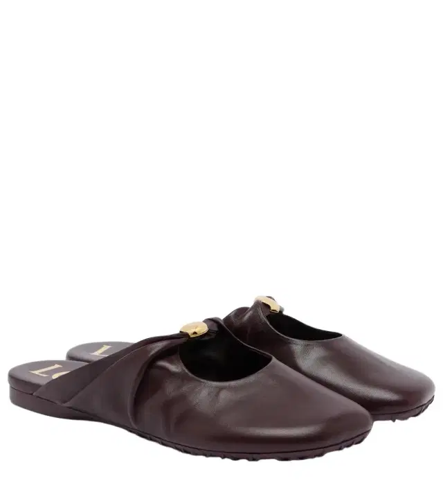 Loewe Pebble Soft leather mules