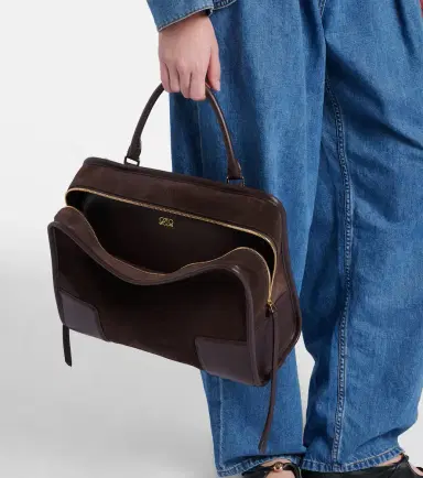 Loewe Amazona 180 Large suede tote bag | Thumbnail 3 Loewe Amazona 180 Large suede tote bag | Thumbnail 3