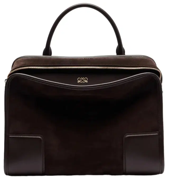 Loewe Amazona 180 Large suede tote bag