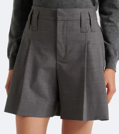 Brunello Cucinelli Wool-blend shorts | Thumbnail 3 Brunello Cucinelli Wool-blend shorts | Thumbnail 3