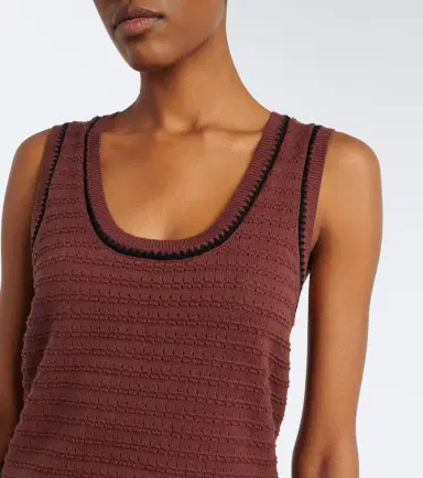 Varley Gideon pointelle cotton tank top | Thumbnail 3