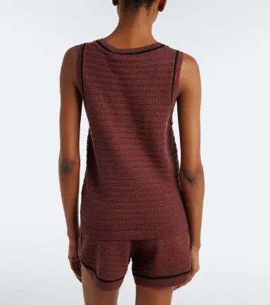 Varley Gideon pointelle cotton tank top | Thumbnail 4