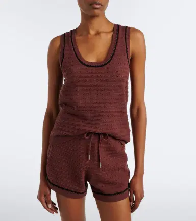 Varley Gideon pointelle cotton tank top | Thumbnail 5