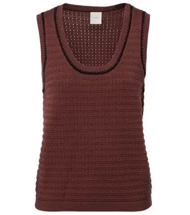 Varley Gideon pointelle cotton tank top | Thumbnail 1
