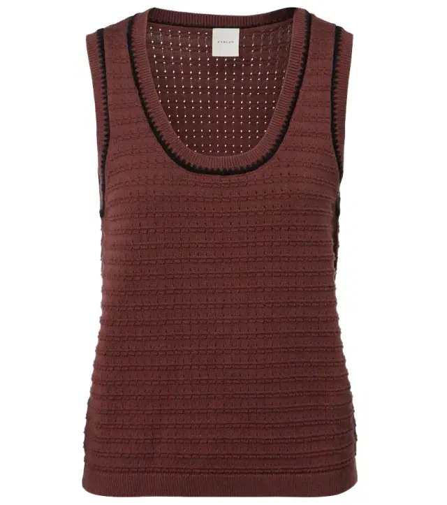 Varley Gideon pointelle cotton tank top