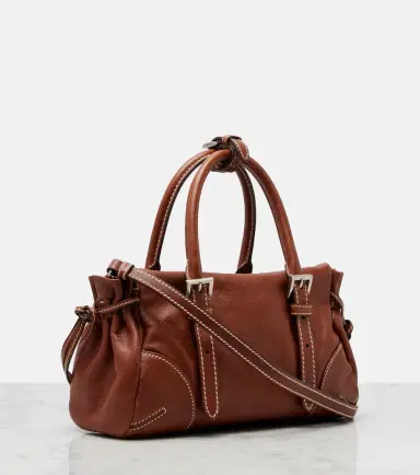 Prada Bonnie Small leather top-handle bag | Thumbnail 3