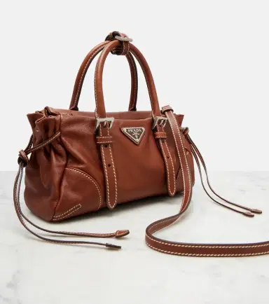 Prada Bonnie Small leather top-handle bag | Thumbnail 4