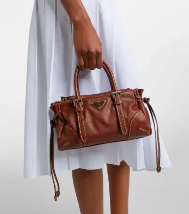 Prada Bonnie Small leather top-handle bag | Thumbnail 6