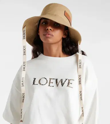 Loewe Logo canvas bucket hat | Thumbnail 3