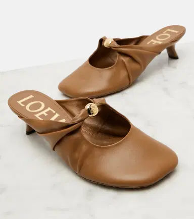 Loewe Pebble 45 leather mules | Thumbnail 3 Loewe Pebble 45 leather mules | Thumbnail 3