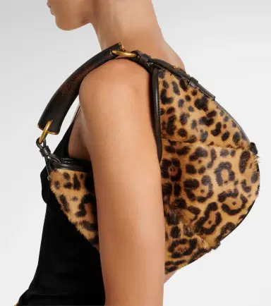 Saint Laurent Mombasa Small calf hair shoulder bag | Thumbnail 6