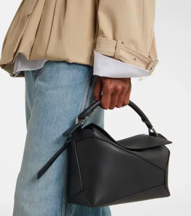 Loewe Puzzle Edge Small leather top-handle bag | Thumbnail 2 Loewe Puzzle Edge Small leather top-handle bag | Thumbnail 2