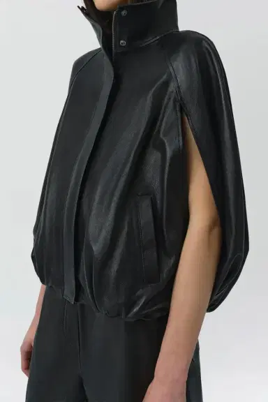 Simkhai Jada Leather Cape Jacket | Thumbnail 5